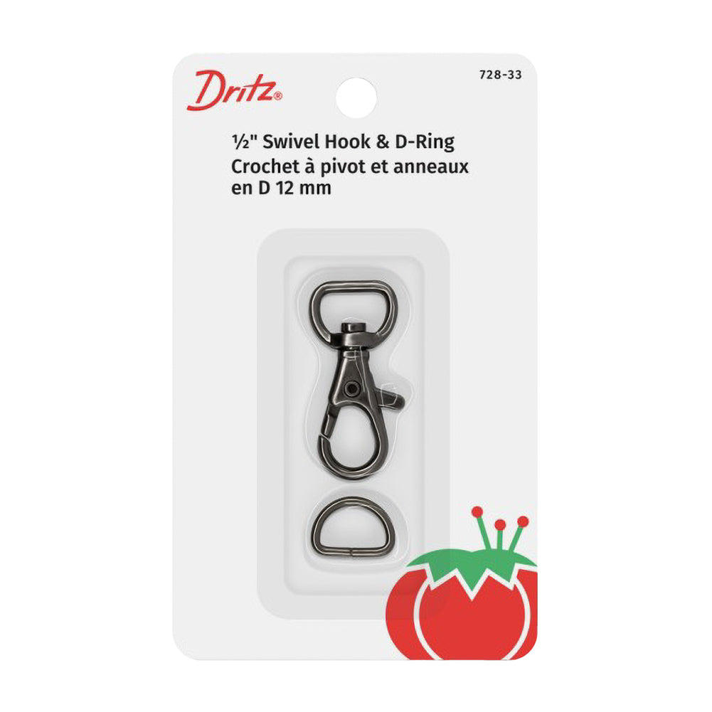 Dritz Small Swivel Hook & D-Ring - 1/2