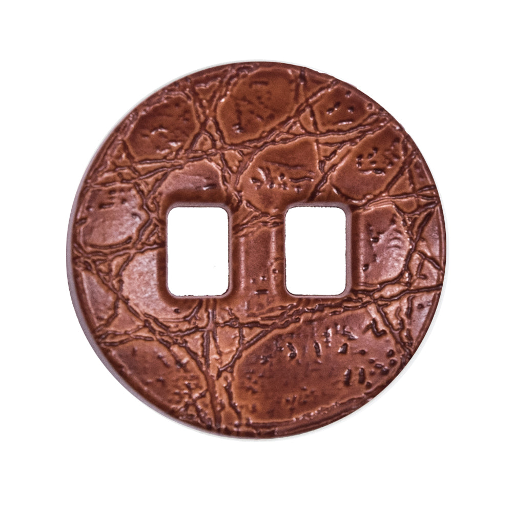 Light Brown Faux Leather Plastic Button - 44L/28mm - Joann Fabrics