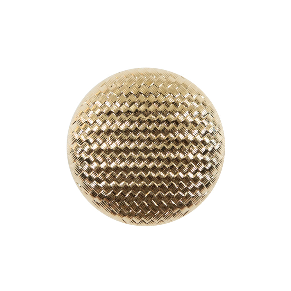 Italian Gold Basketwoven Plastic Button - 36L/23mm - Joann Fabrics