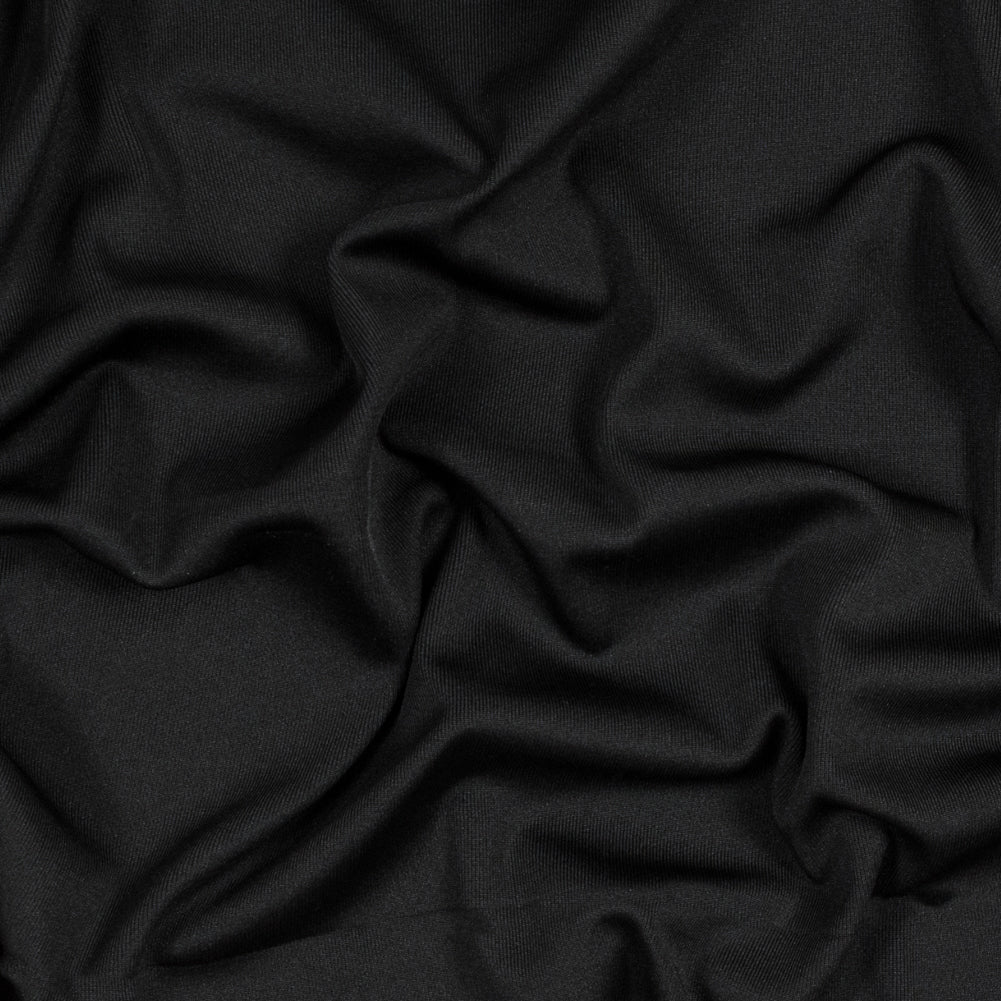 Italian Black 1x1 Polyester Rib Knit - Joann Fabrics