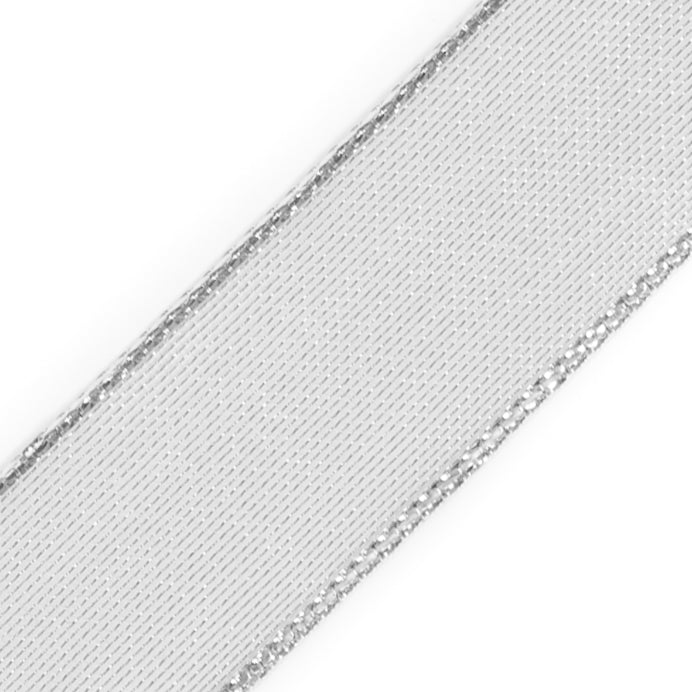Silver Wire-Edge Ribbon - 1.5