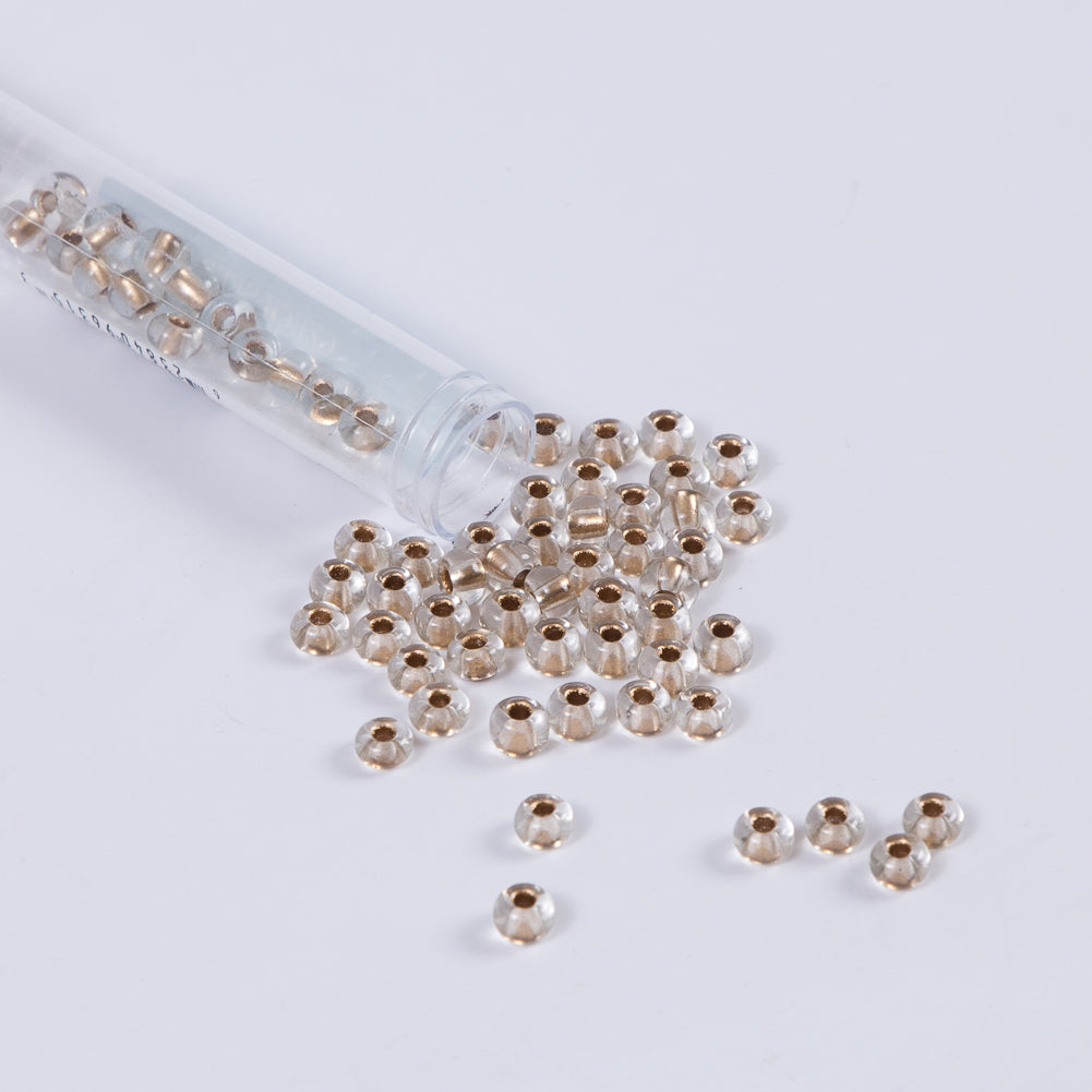 Gold Lined Crystal Czech Seed Beads - Size 2 - Joann Fabrics