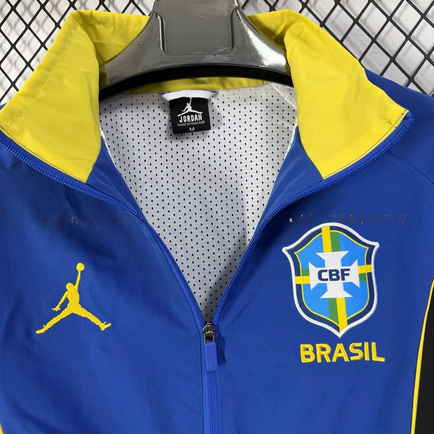 Brazil 2026 Away Blue With Black Windbreaker - UnitedFutballJersey