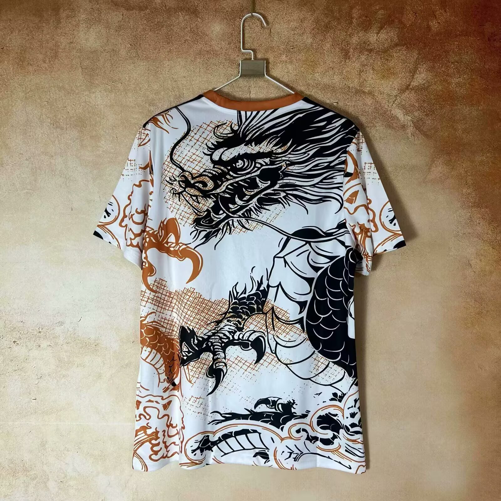 2025/2026 Real Madrid Black and white orange dragon Special Edition Football Jersey 1:1 Thai Quality