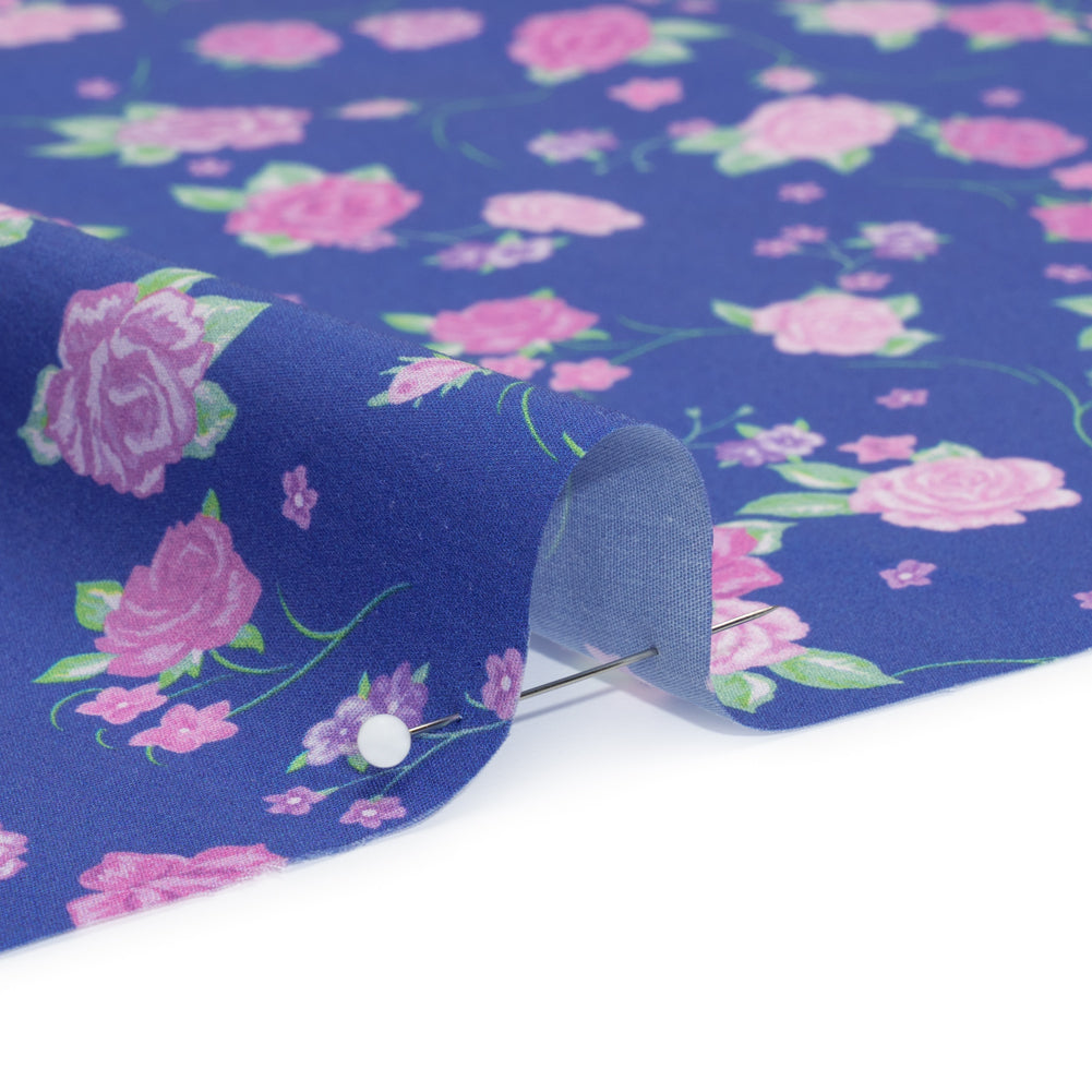 Mood Exclusive Blue Little Romantic Stretch Cotton Poplin - Joann Fabrics