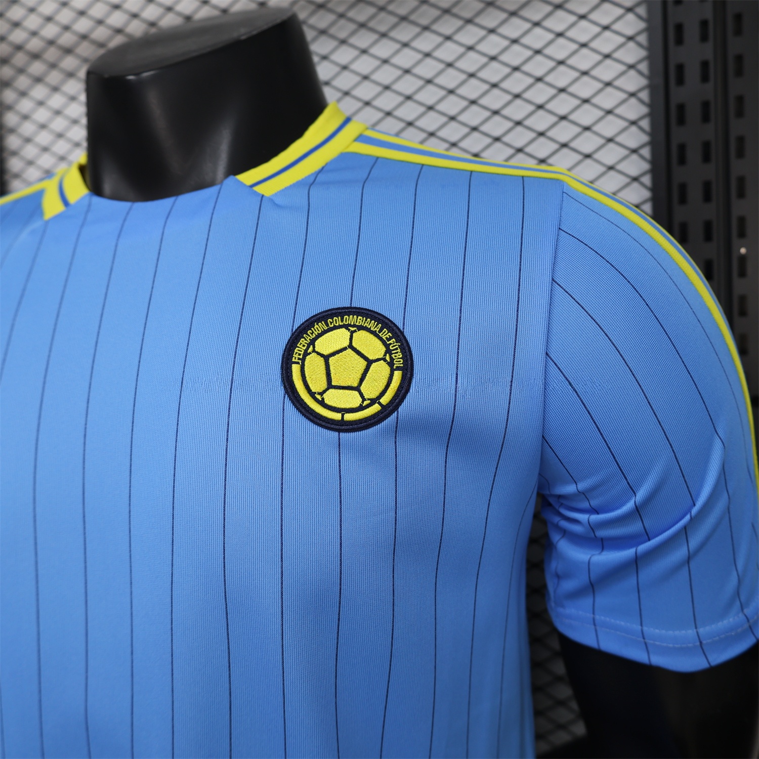 Colombia 2026 Terrace Icon Retro Casual Style Blue Jersey - Player Version - UnitedFutballJersey