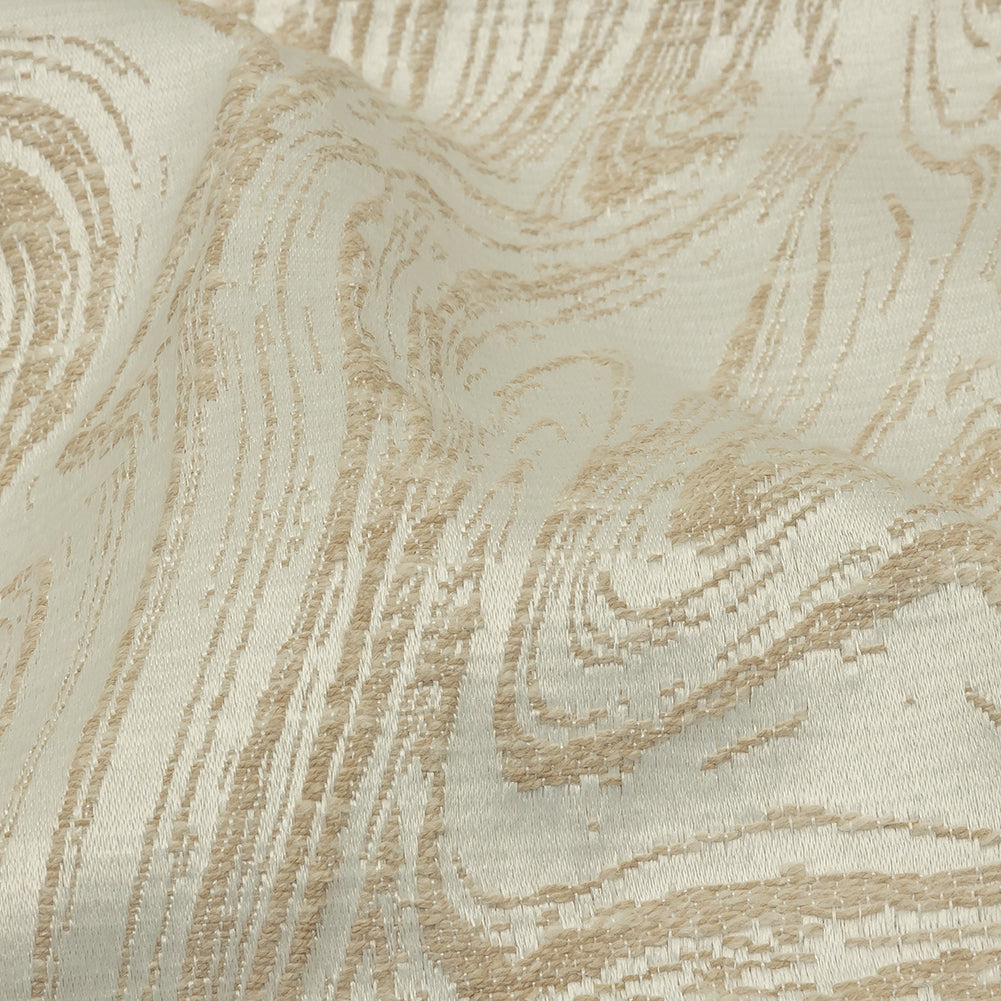 Cotton and Recycled Polyester Drapery Jacquard - Champagne Marbled Lines - British Imported - Joann Fabrics