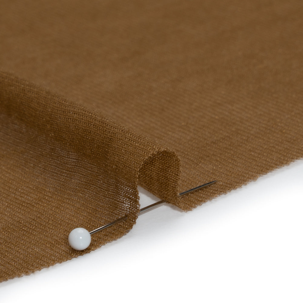Lightweight Polyester Interlock Knit - Golden Brown - Designer Deadstock - Joann Fabrics