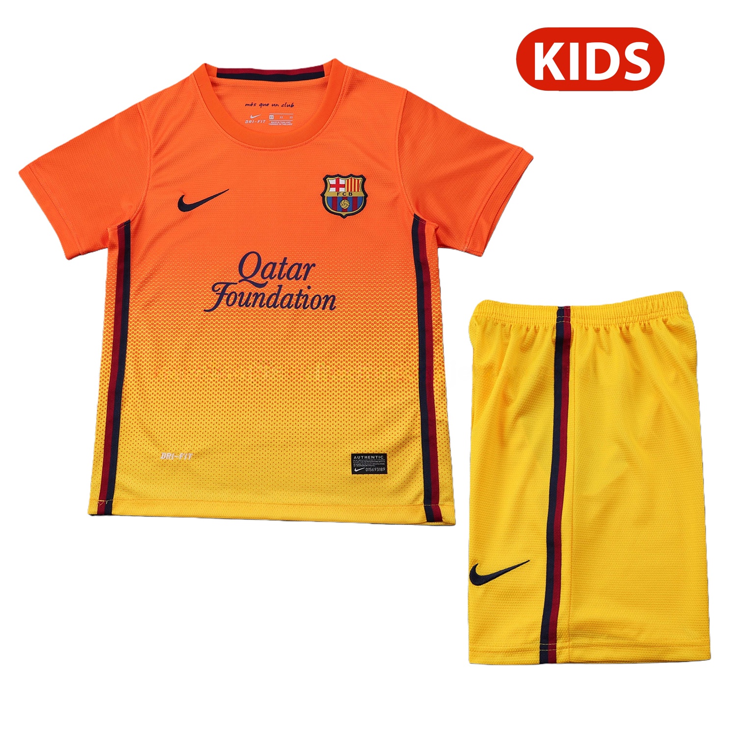 Retro Barcelona 2012-13 Away Kids Kit - UnitedFutballJersey