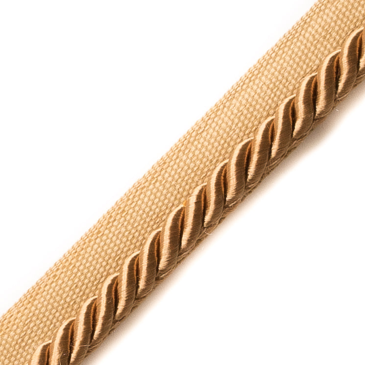 Brown Cotton Blend Twisted Cord Trim - 0.25