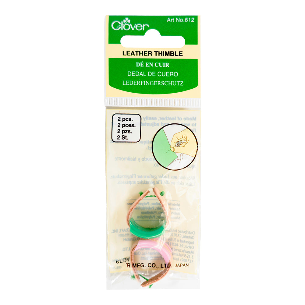 Clover Leather Ring Thimbles - 2 ct - Joann Fabrics