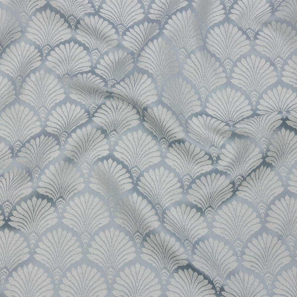 Drapery Jacquard - Wedgewood Palm Fans - British Imported - Joann Fabrics
