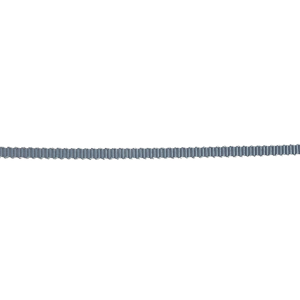 Steel Gray Petersham Grosgrain Ribbon - 0.125