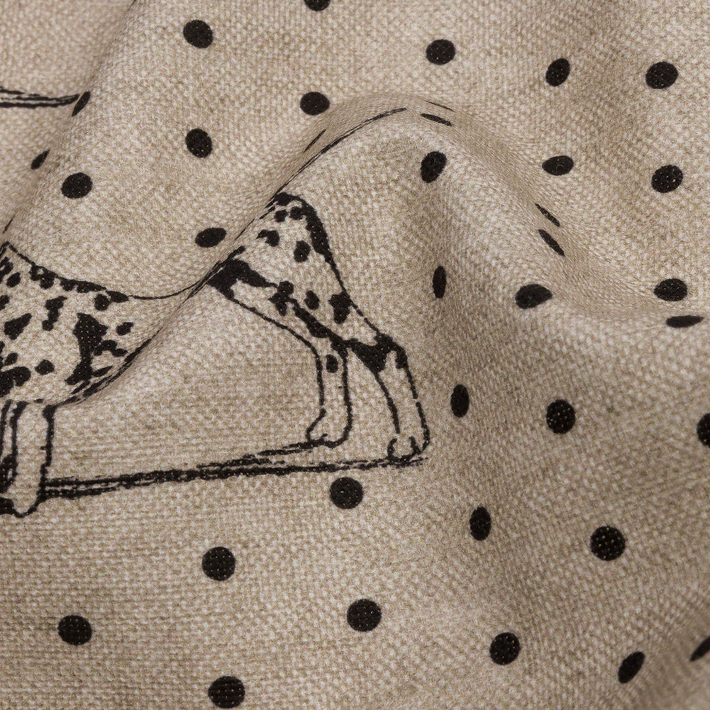 Cotton Canvas Print - Linen Dalmation Spots - British Imported - Joann Fabrics