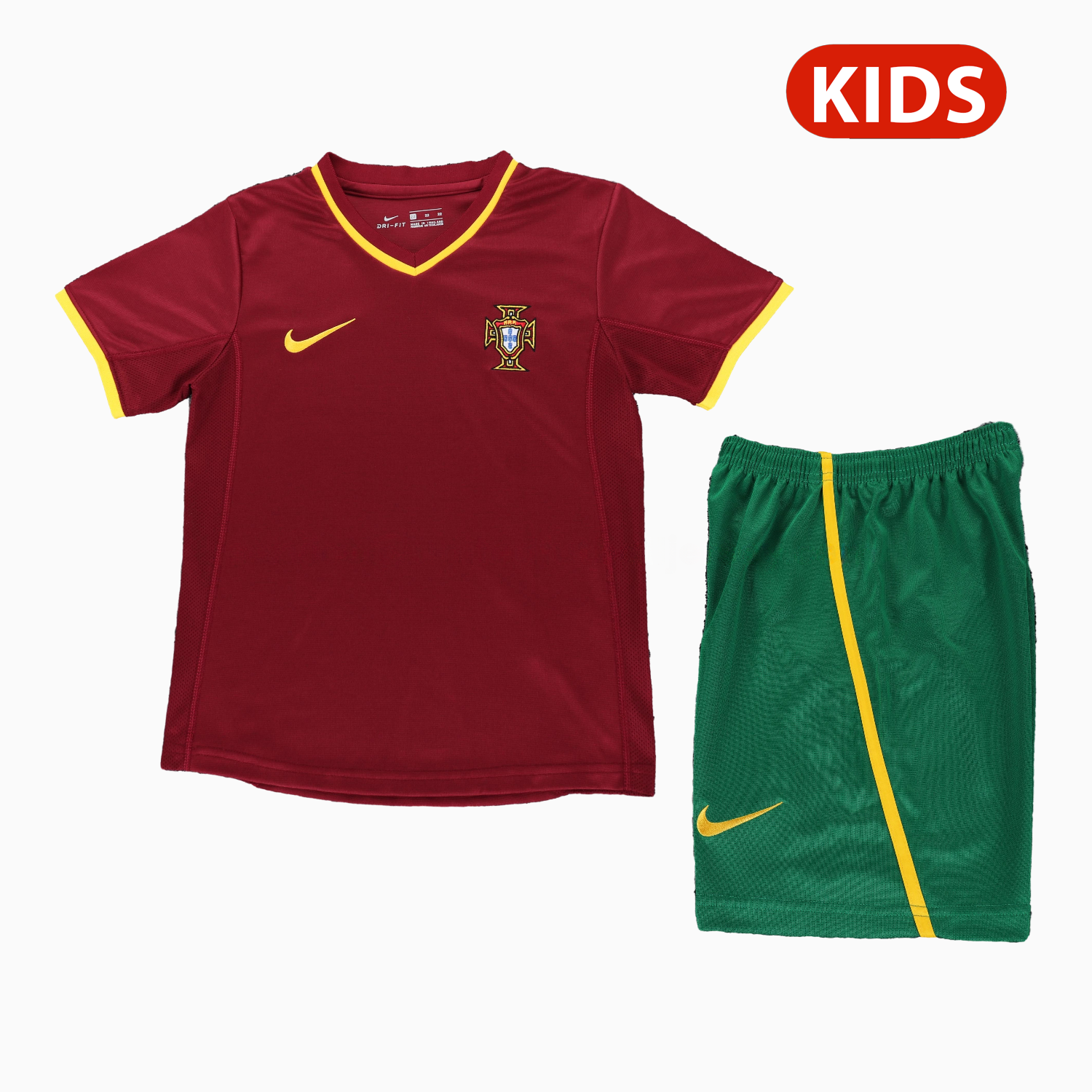 Retro Portugal 2000 Home Kids Kit - UnitedFutballJersey