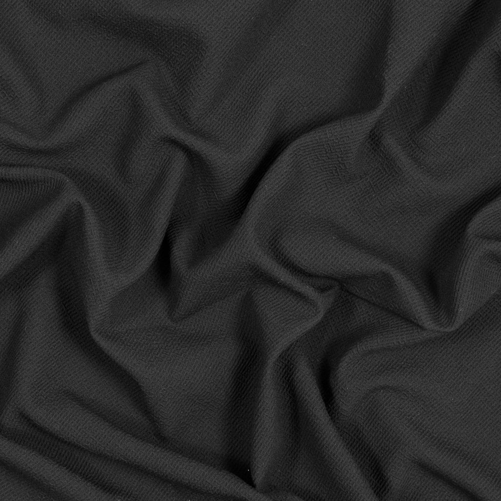 Black Textural Crepe with Smooth Backing - Joann Fabrics