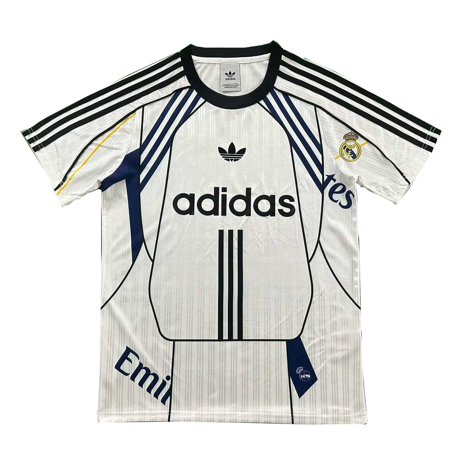 Real Madrid 26-27 Adidas Originals Retro Style White Jersey - Fans Version - UnitedFutballJersey