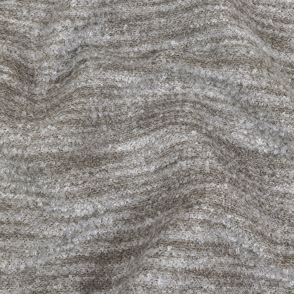 Pebble Striated Acrylic and Cotton Boucle with Tan Woven Backing - Joann Fabrics