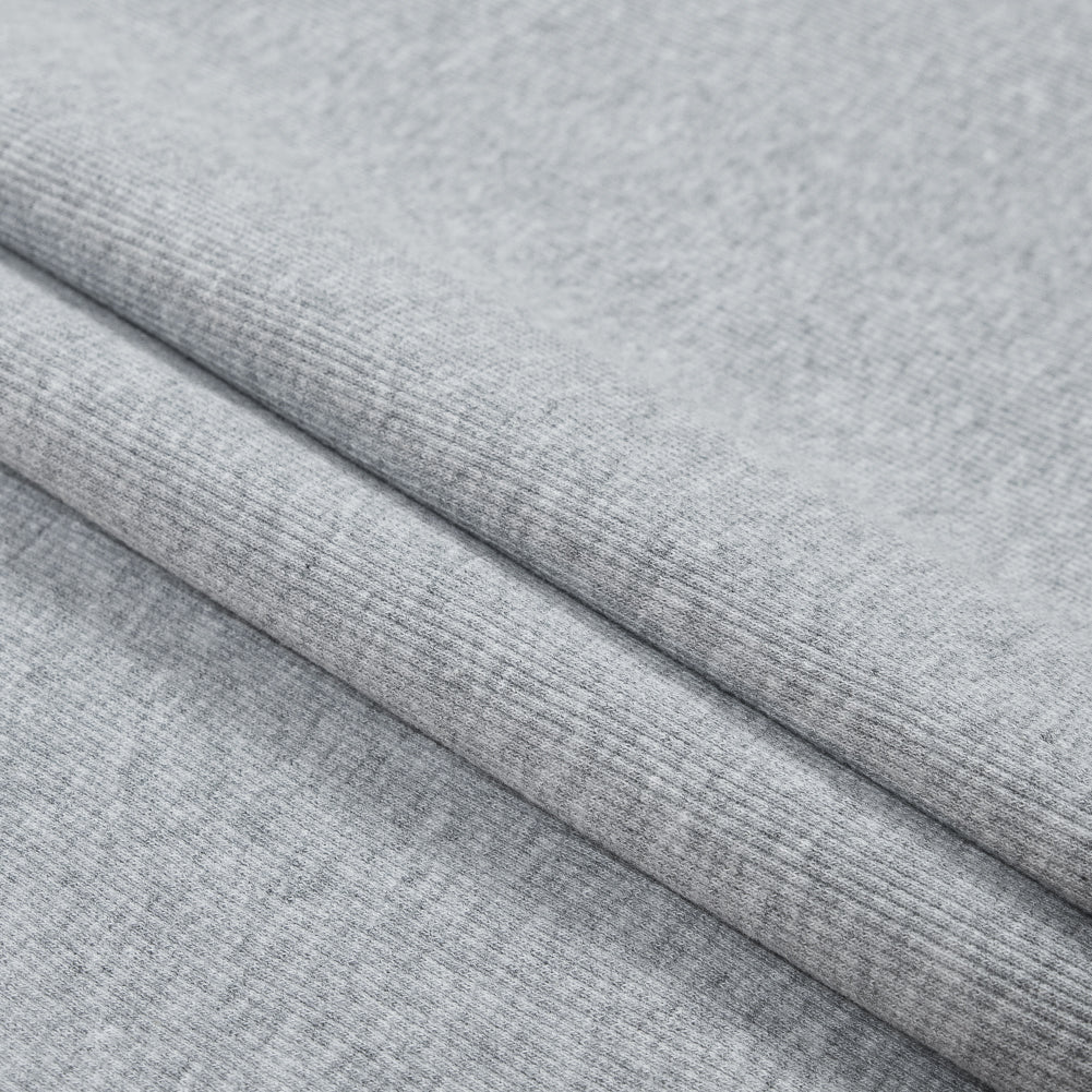Heathered Light Gray Tubular Cotton Rib Knit - Joann Fabrics