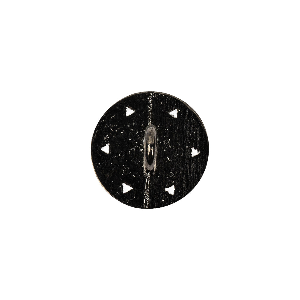 Italian Gunmetal Floral Shank Back Button - 24L/15mm - Joann Fabrics