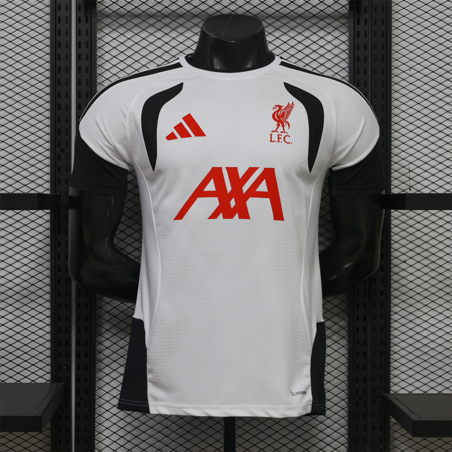 Liver.pool 26-27 Black Sleeves White Training Jersey - Player Version - UnitedFutballJersey
