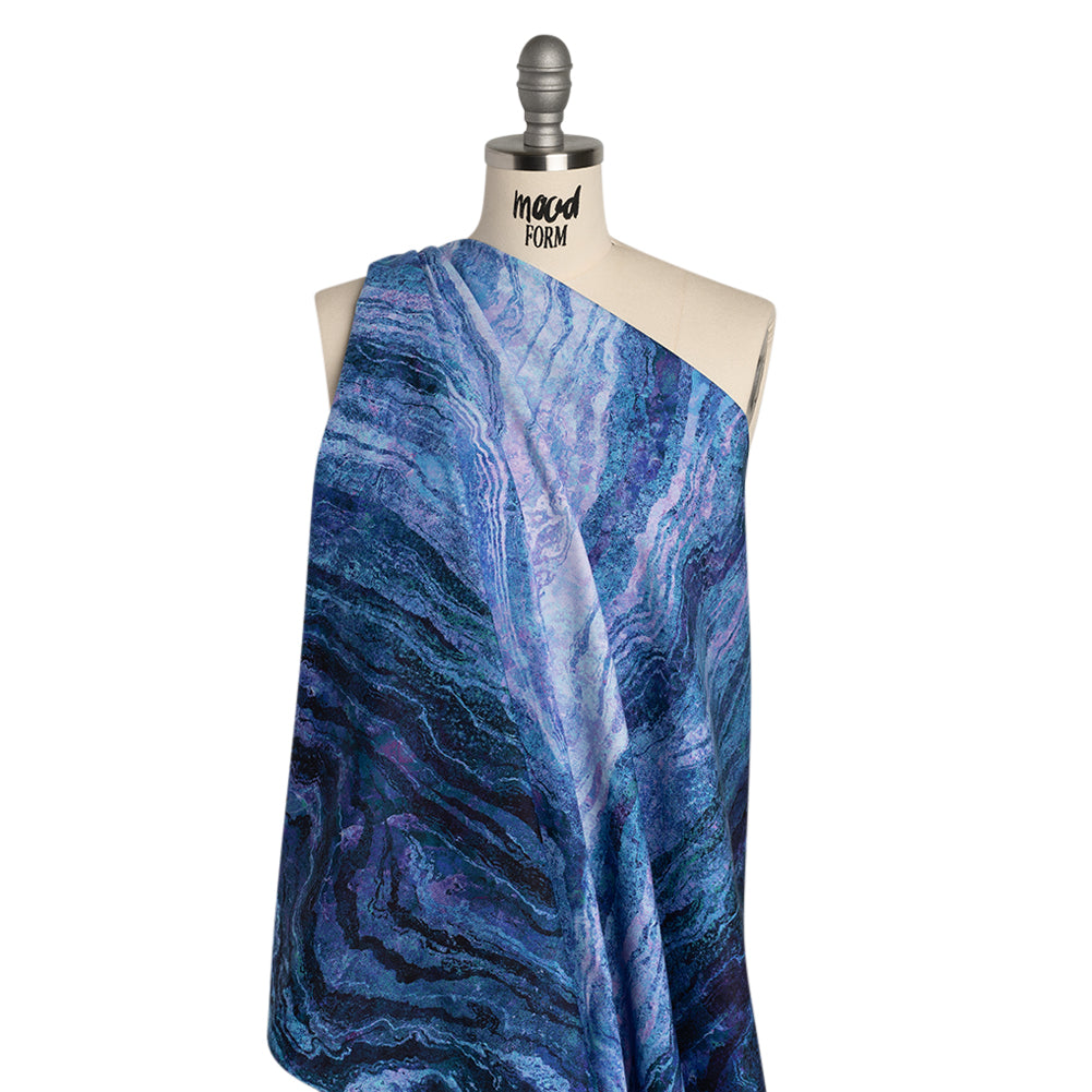 Stonehenge Wide Backing Quilting Cotton by Northcott - Twilight Swirling Lines Gradient, 108