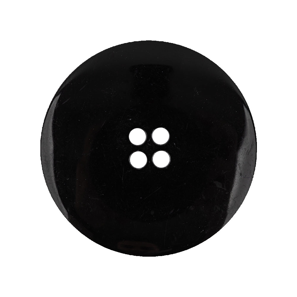 Italian Dark Gray Mist Iridescent Rolled Rim 4-Hole Plastic Button - 44L/28mm - Joann Fabrics