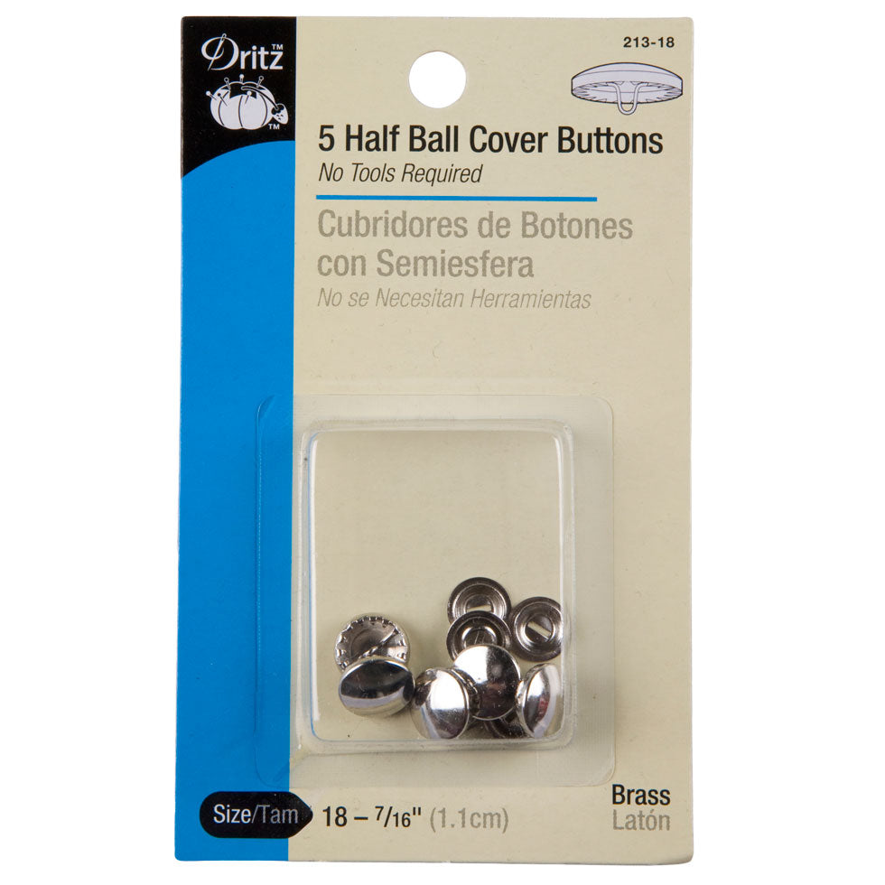 Dritz Half Ball Covered Buttons Size 18-7/16