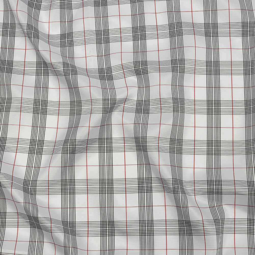 White, Black and Red Plaid Lining - Joann Fabrics