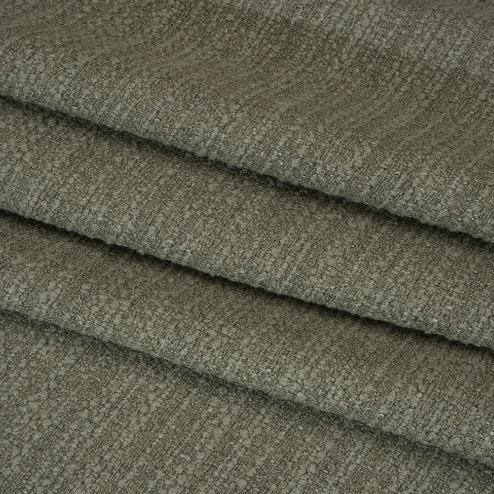 Textured Recycled Polyester Woven - Eucalyptus Boucle Stripes - British Imported - Joann Fabrics