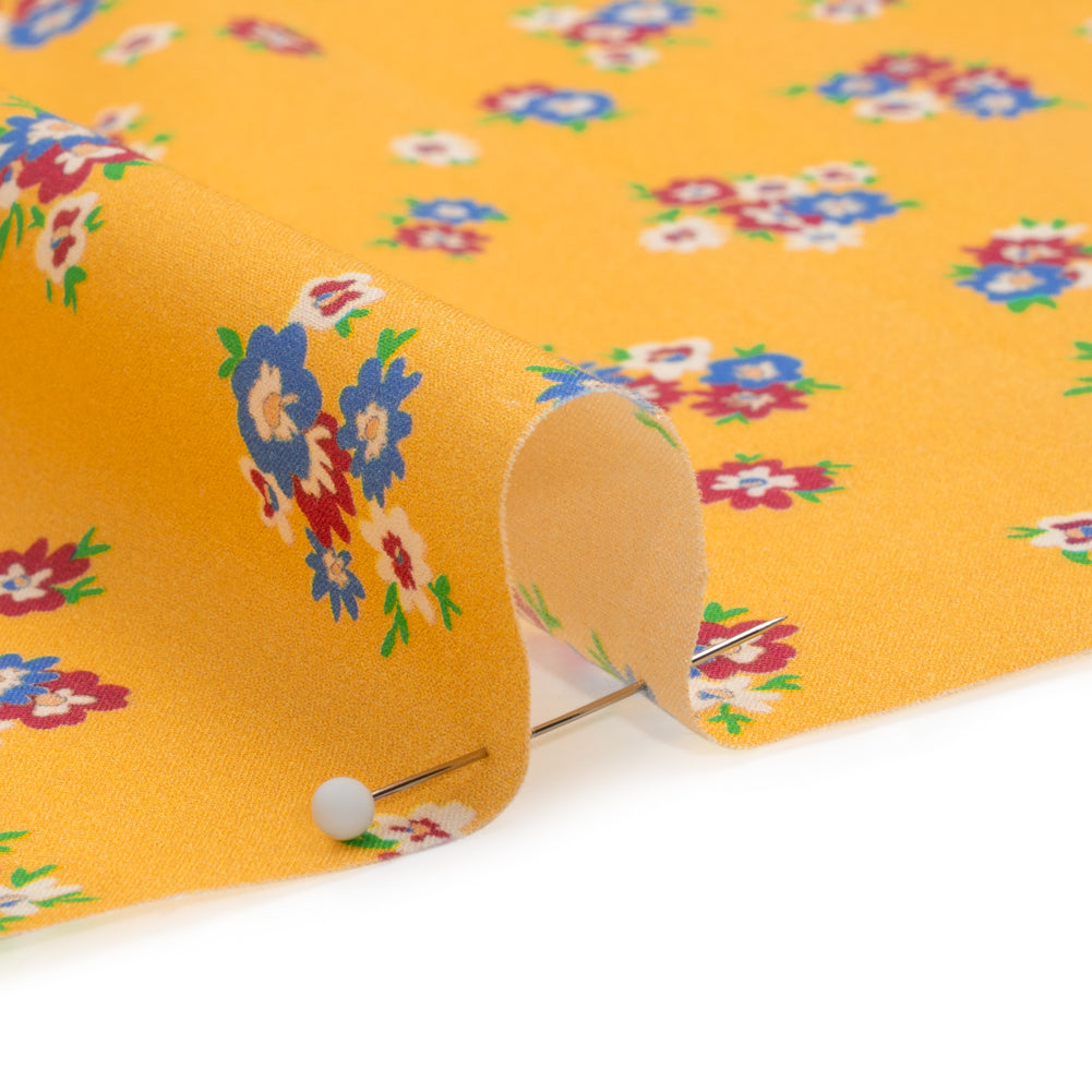 Cotton Voile Print - Yellow, Blue and Red Floral - Mood Exclusive Here We Grow - Joann Fabrics