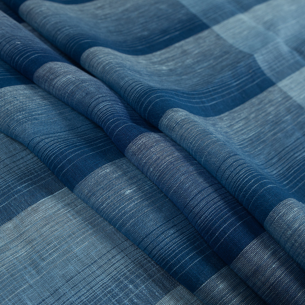 Italian Blue Gradient Plaid Linen Scrim - Joann Fabrics