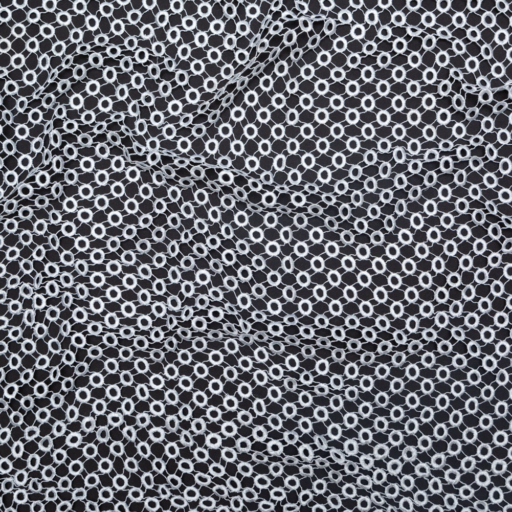 Guipure Lace - White Geometric Circles - Joann Fabrics