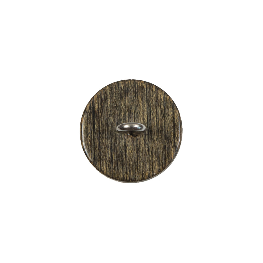 Wood-Like Plastic Button with a Metal Shank Back - 24L/15mm - Joann Fabrics