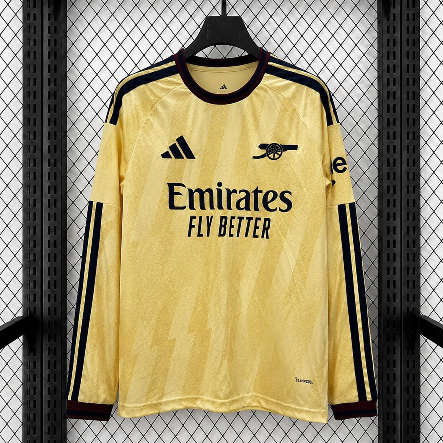 Arsenal 26-27 Third Gold Long Sleeves Jersey - Fans Version - UnitedFutballJersey