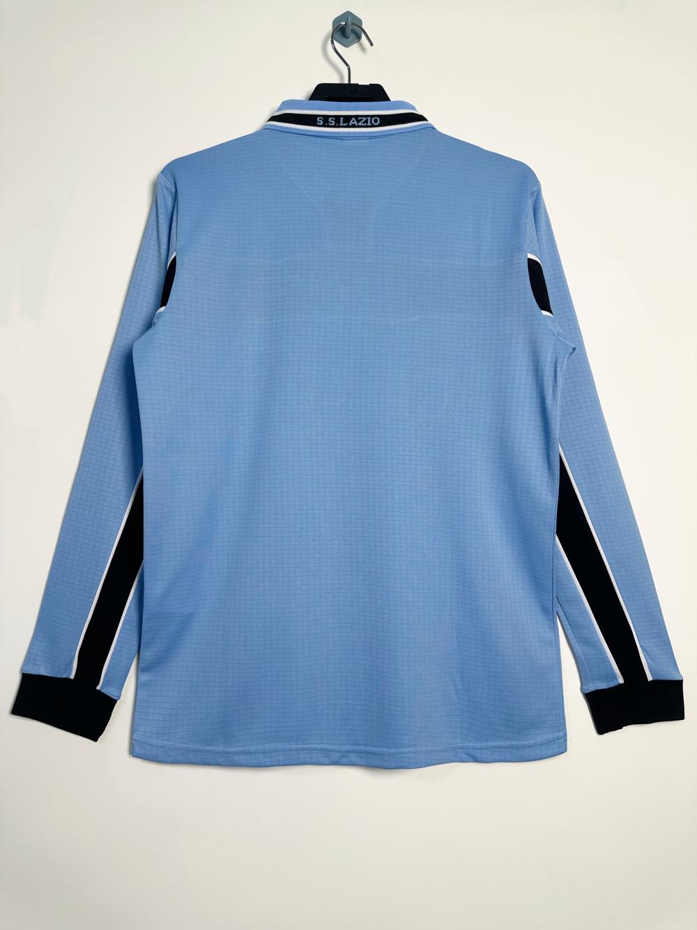1998/1999 Retro Long Sleeve Lazio Home Soccer Jersey 1:1 Thai Quality