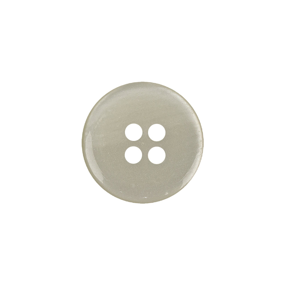 Ivory Iridescent Four Hole Smooth Top Plastic Button - 28L/18mm - Joann Fabrics