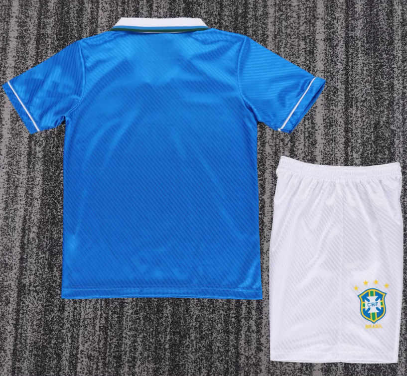 1996 Retro Brazil Away Football Jersey 1:1 Thai Quality Kids Size