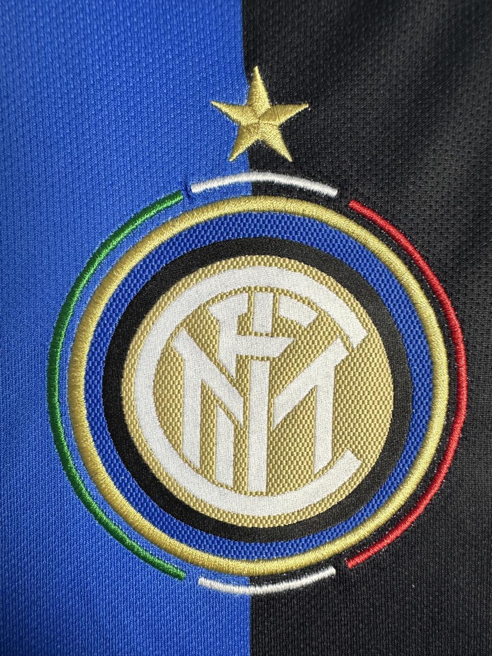 2009/2010 Retro Long Sleeve Inter Milan Home Football Jersey 1:1 Thai Quality