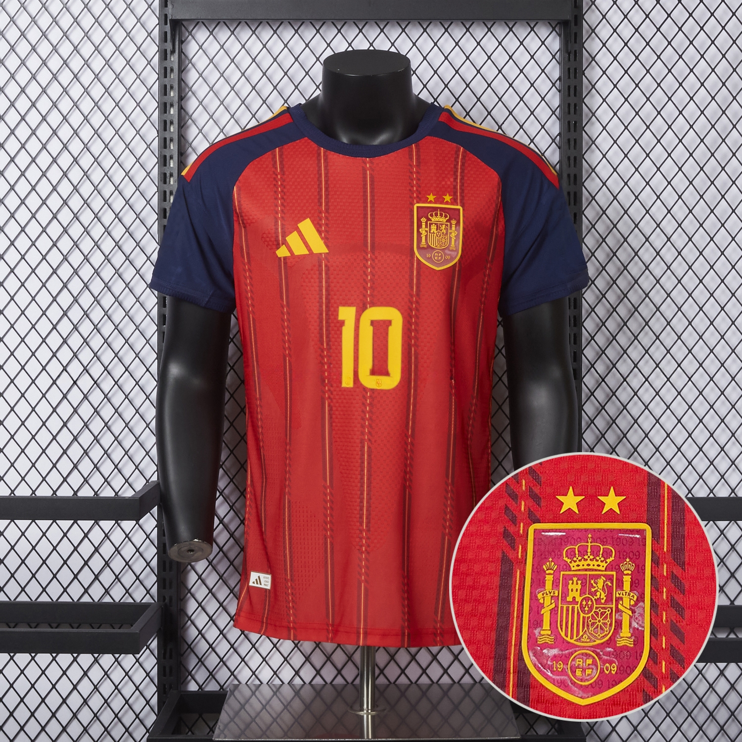 【Two-Crown Star】Spain 2026 Home Jersey - Player Version - UnitedFutballJersey