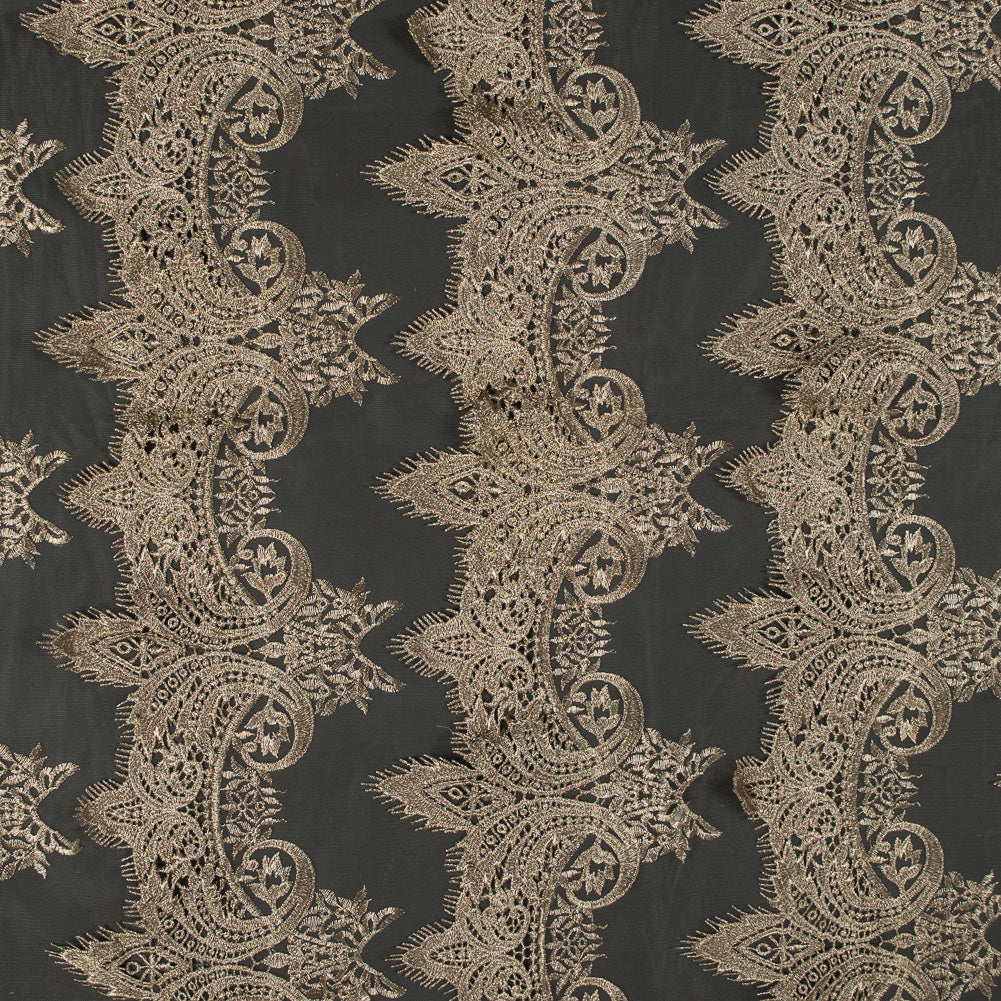 Lace Fringe on Mesh - Metallic Gold - Joann Fabrics