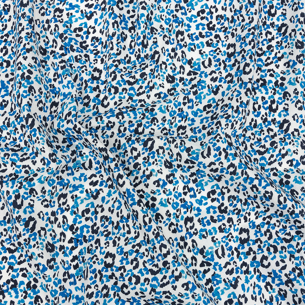Mood Exclusive Blue Magnificent Motley Cotton Poplin - Joann Fabrics