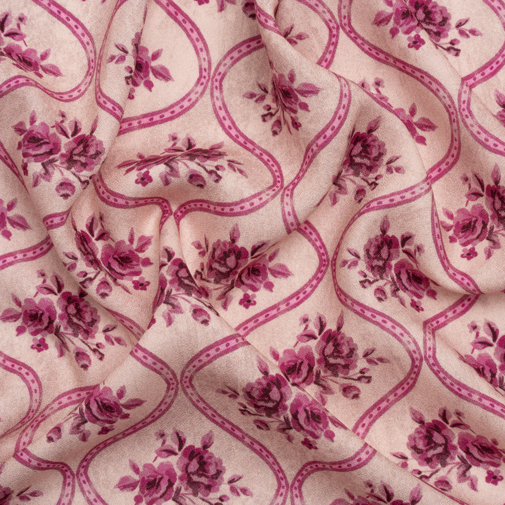 Mood Exclusive Pink Remembering Rosie Viscose Crepe - Joann Fabrics