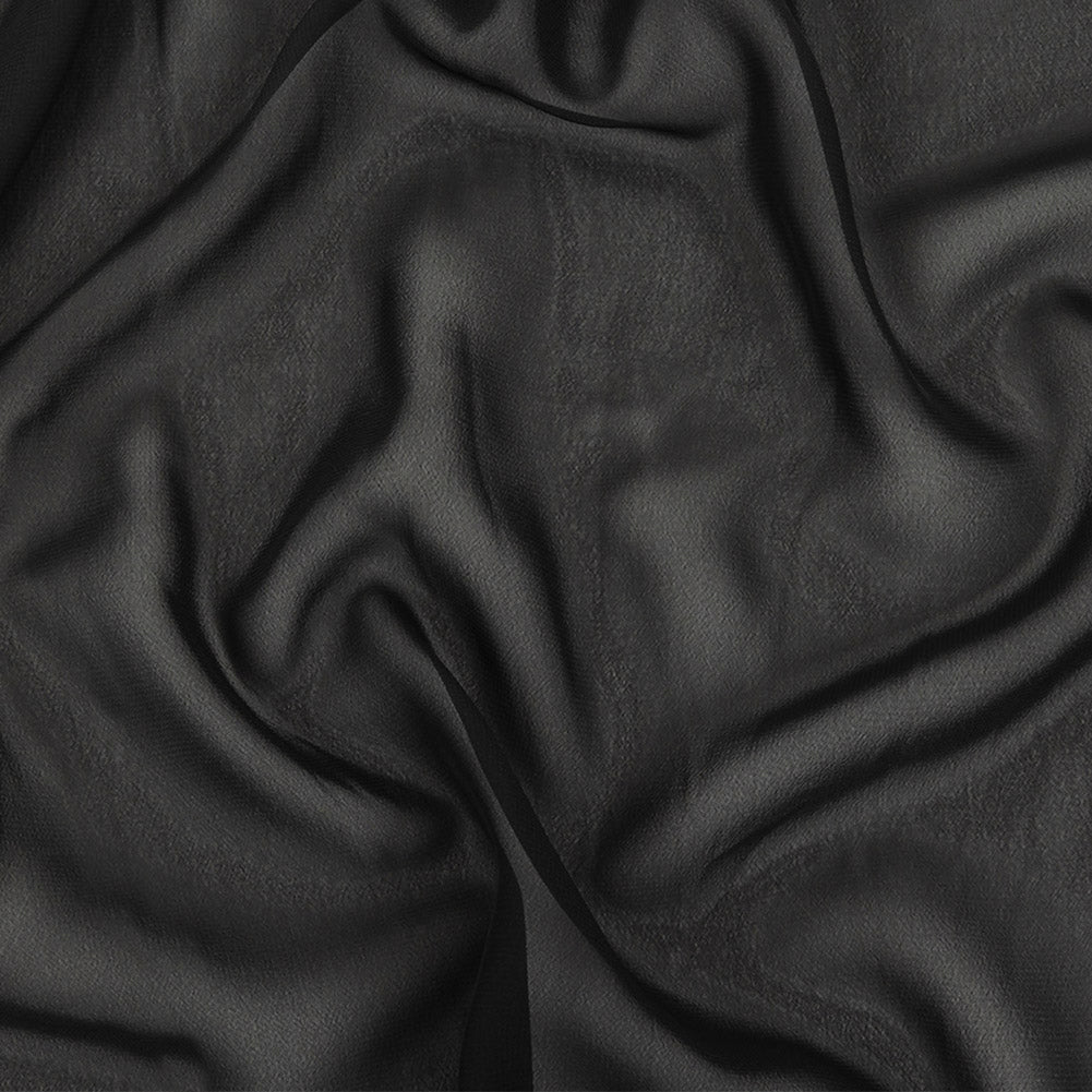 Famous Australian Designer Black Polyester Georgette - Joann Fabrics