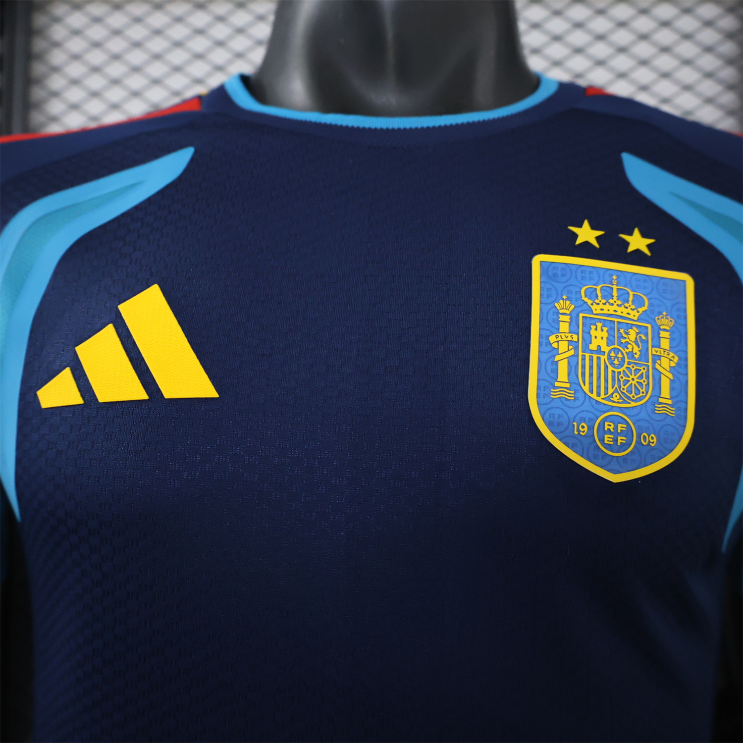 Spain 2026 Deep Blue And Light Blue Training Jersey - Player Version - UnitedFutballJersey