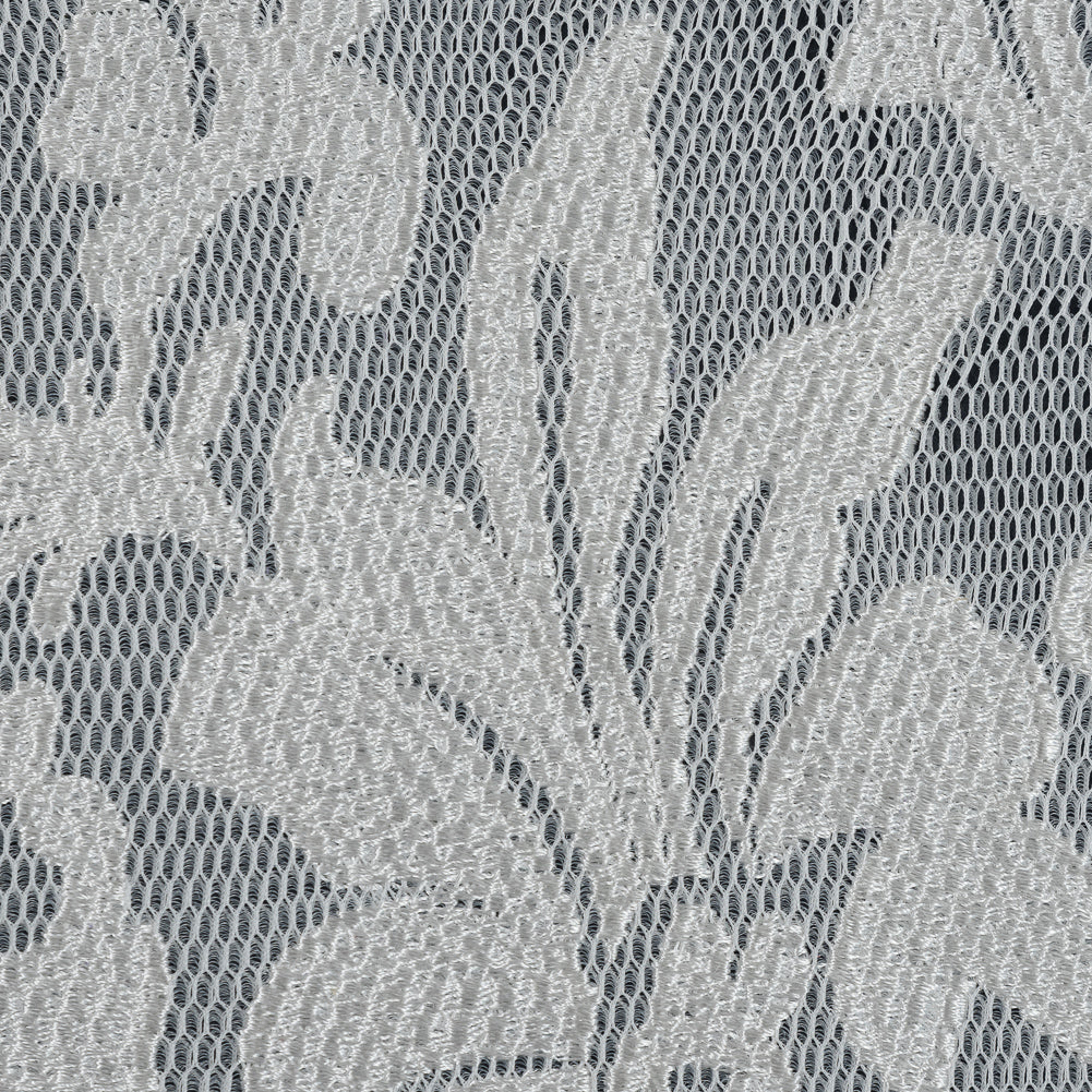 White Floral Embroidered Wonder Mesh - Joann Fabrics