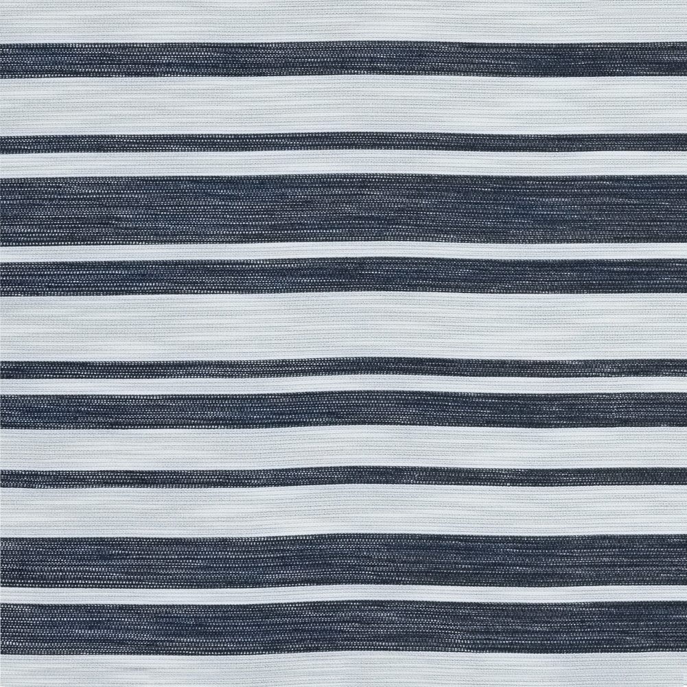 White Woven with Luminous Navy Barcode Stripes - Joann Fabrics