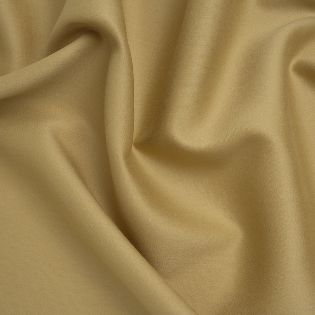 Wool and Viscose Sateen - Golden Olive - Famous Australian Designer Deadstock - Joann Fabrics
