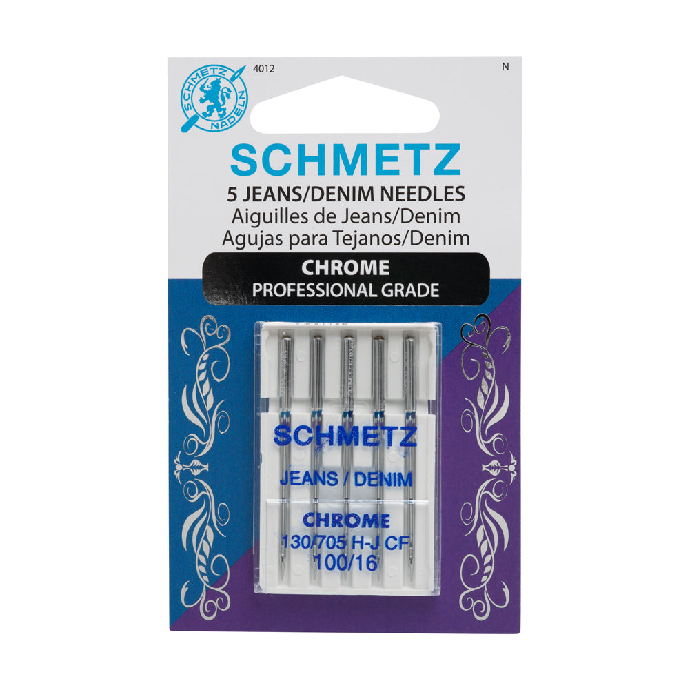 Schmetz Chrome Jeans/Denim Machine Needles - 100/16 - 5 ct - Joann Fabrics