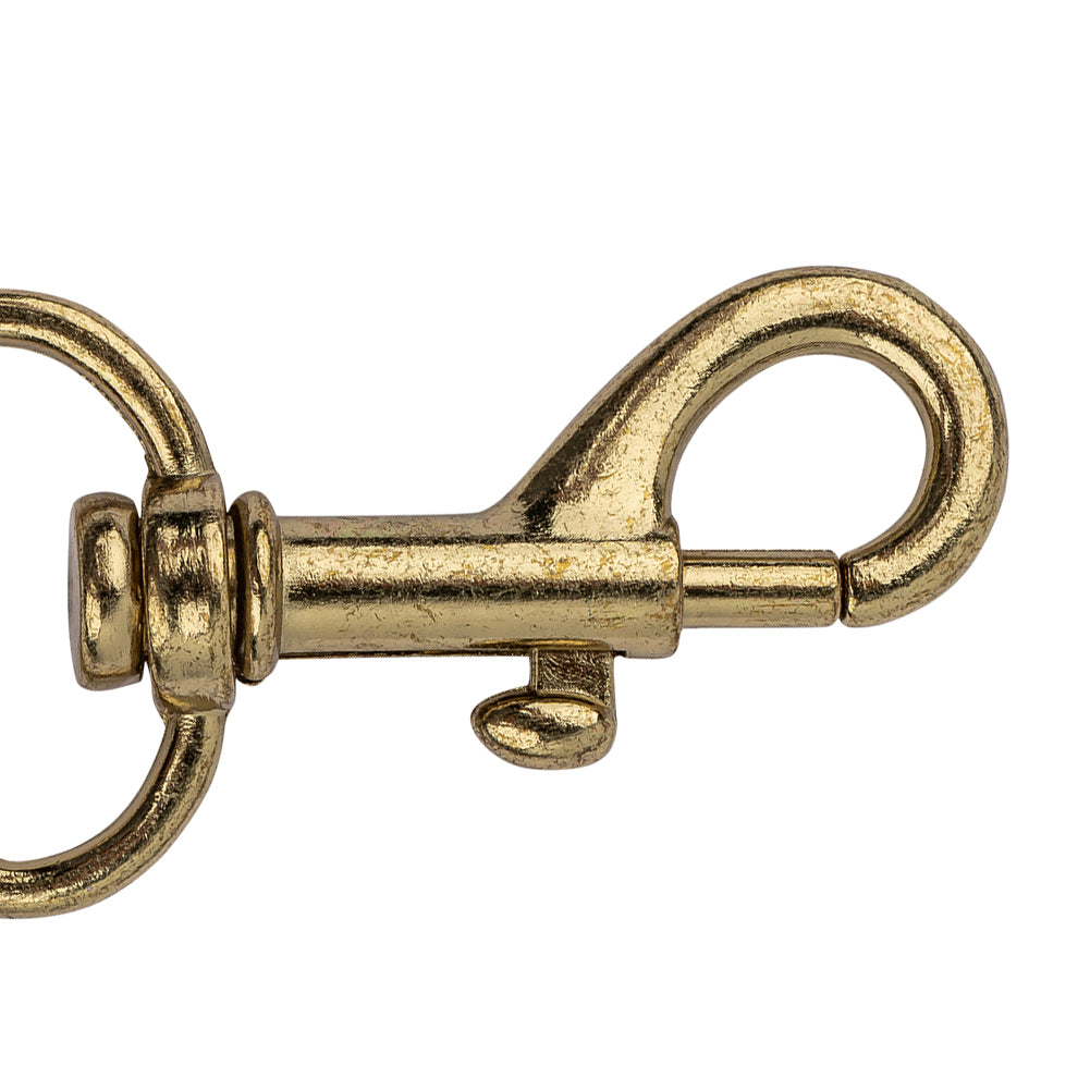 Dull Gold Lobster Clasp with D-Ring Swivel Bottom - 1.625